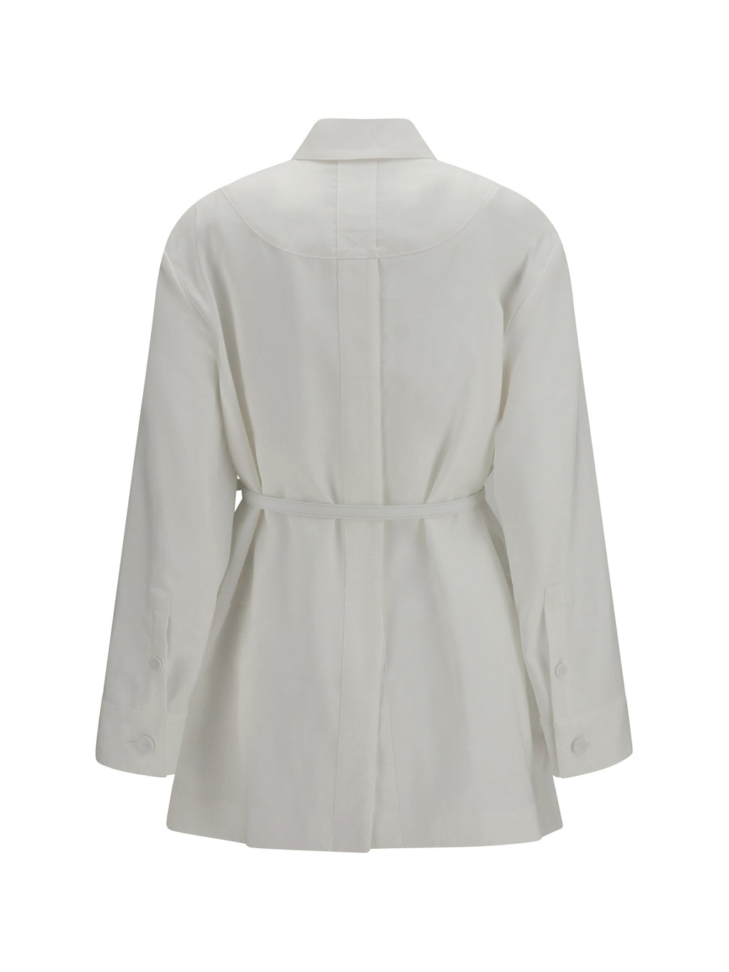 Fendi Women Linen And Cotton Belted Jacket