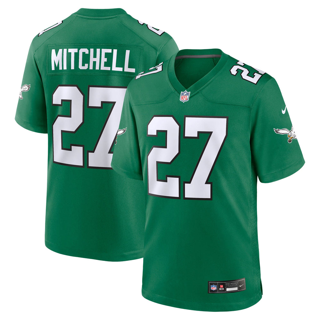 Philadelphia Eagles Quinyon Mitchell Kelly Green Alternate Game Jersey