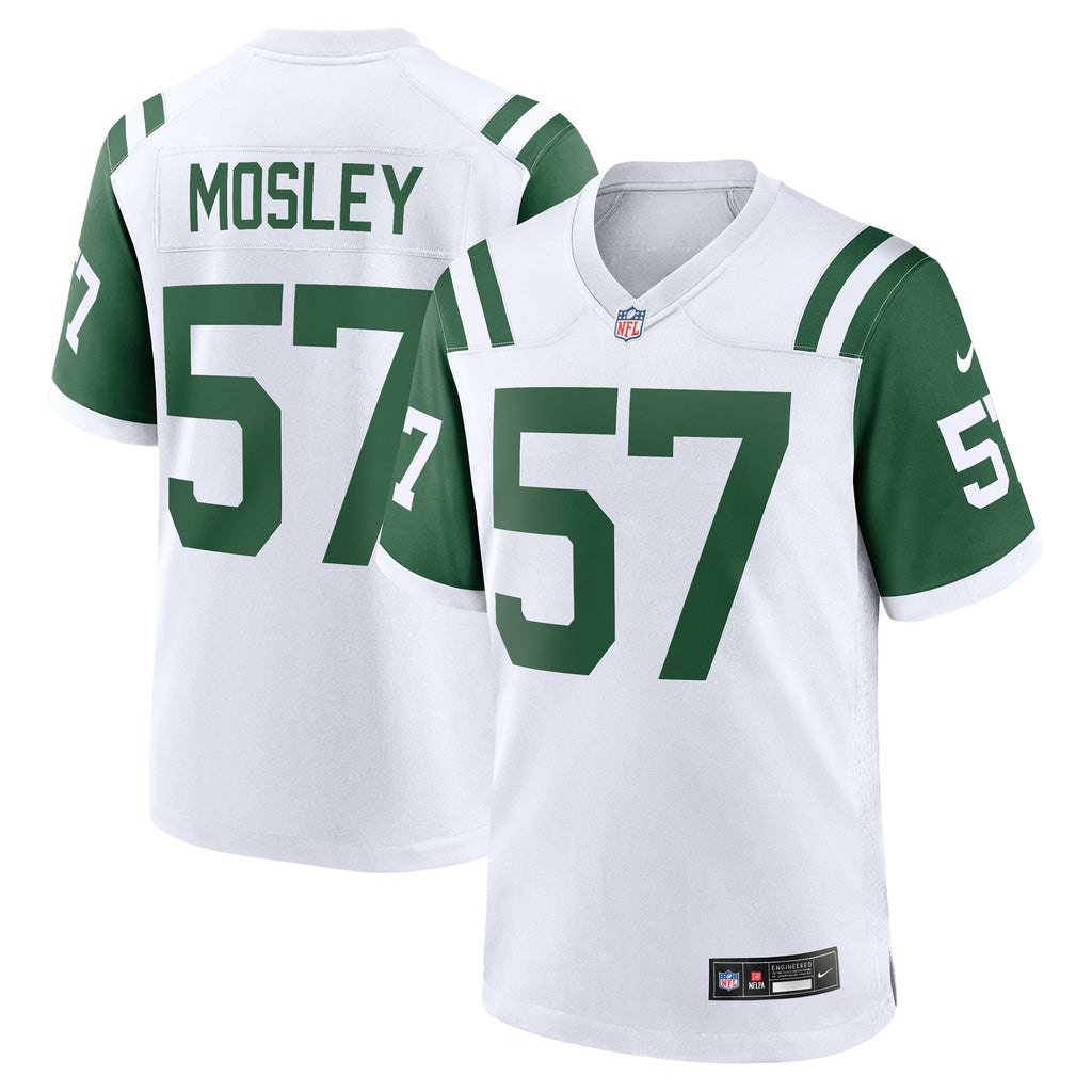 New York Jets C.J. Mosley White Classic Alternate Game Jersey