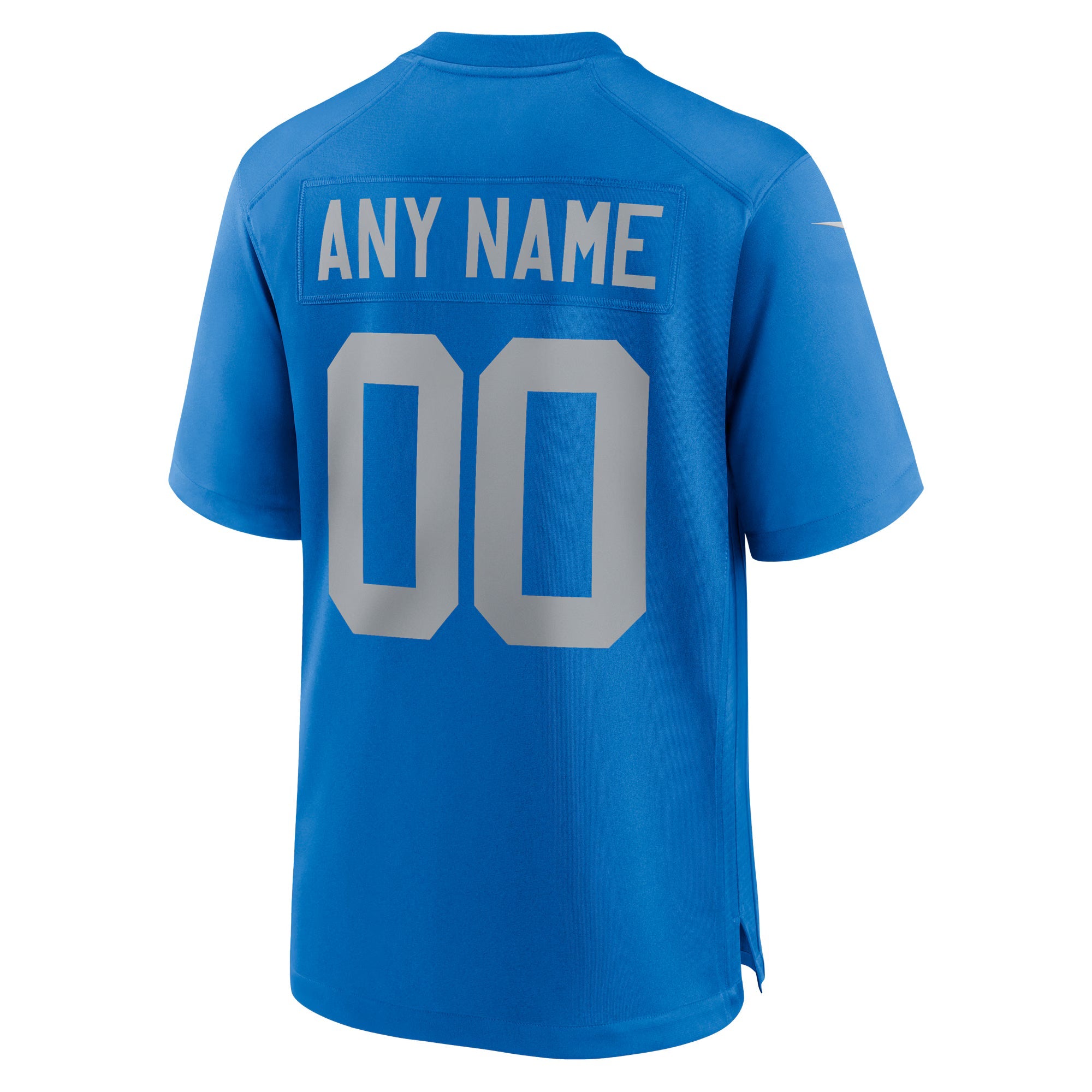 Detroit Lions Blue Alternate Custom Game Jersey