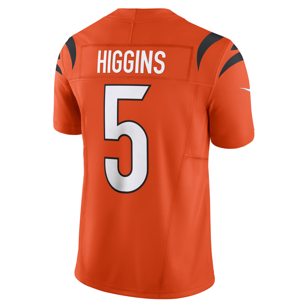 Cincinnati Bengals Tee Higgins Orange Vapor F.U.S.E. Limited Jersey