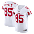 San Francisco 49ers George Kittle White Vapor Elite Jersey
