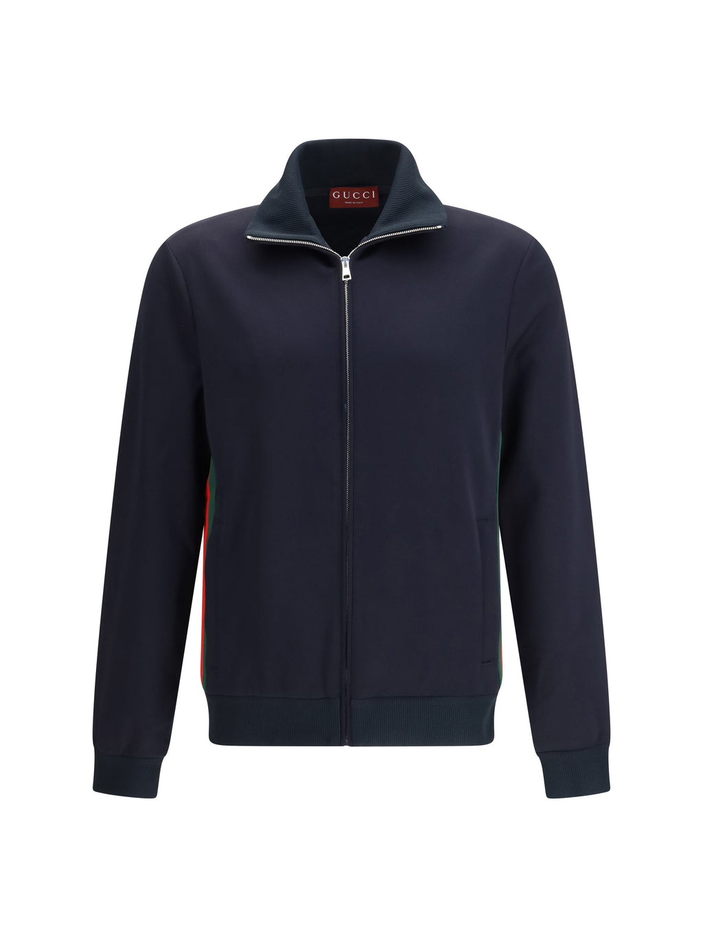 Gucci Men Technical Jersey Zip-Up Jacket