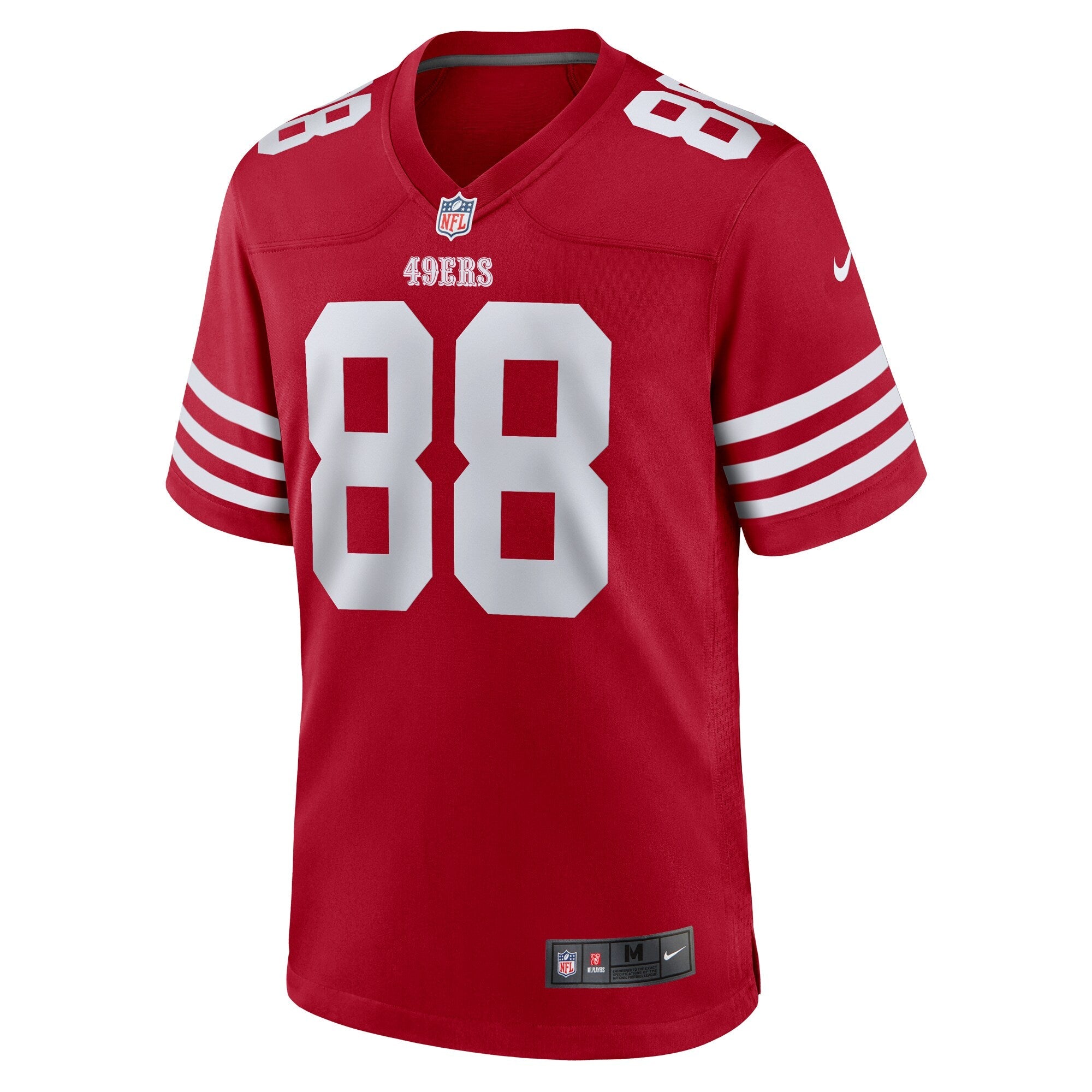 San Francisco 49ers Jake Tonges Scarlet Team Game Jersey