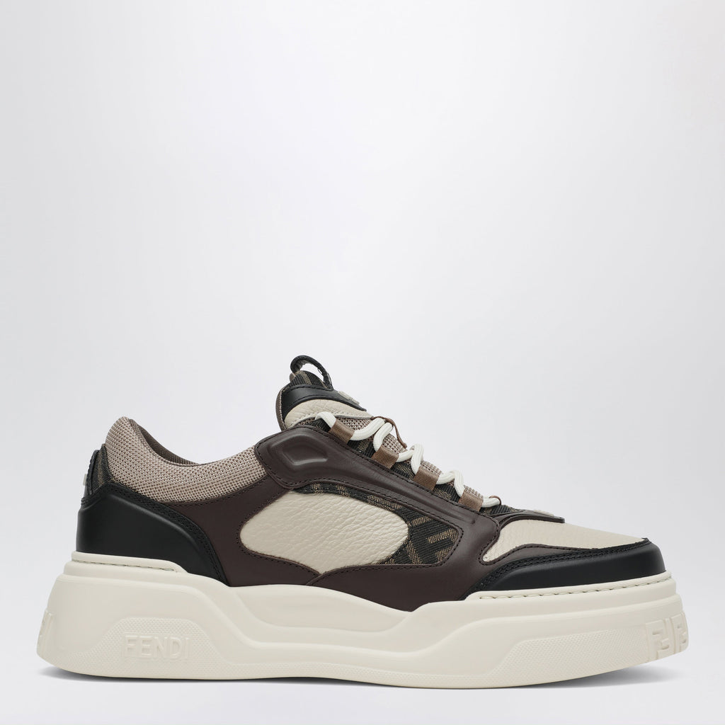 Fendi Fendi Force Sneakers In Black/Milk/Beige Men