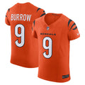 Cincinnati Bengals Joe Burrow Orange Vapor F.U.S.E. Elite Jersey