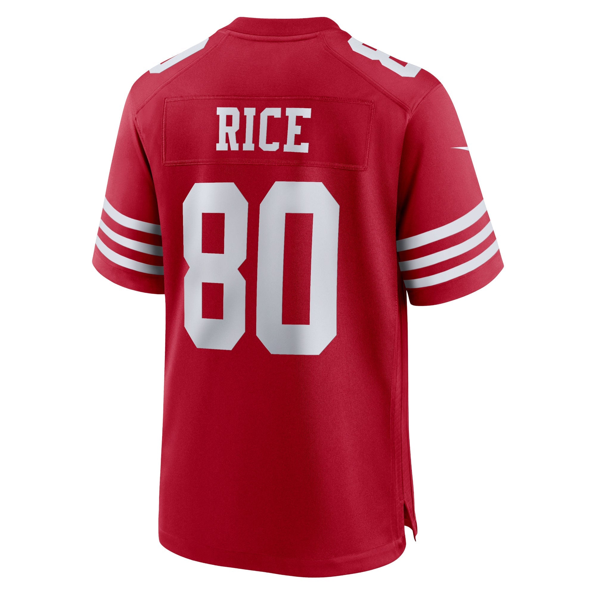 San Francisco 49ers Jerry Rice Scarlet Retired Game Player Jersey