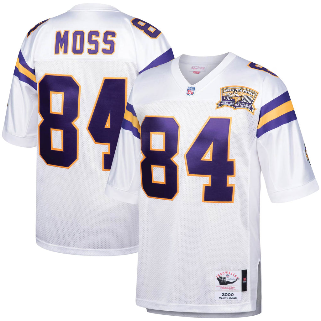 Minnesota Vikings 2000 Randy Moss Mitchell & Ness White Authentic Throwback Retired Player Jersey