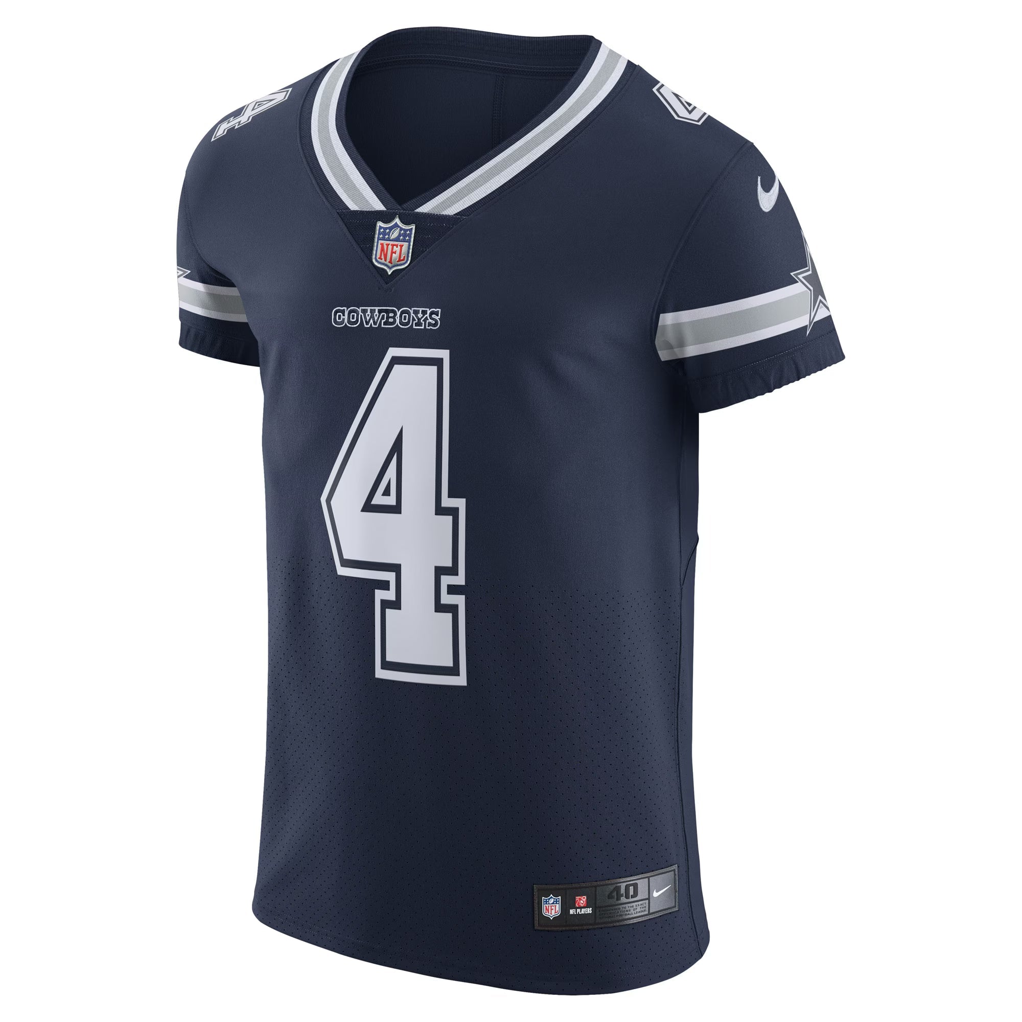 Dallas Cowboys Dak Prescott Navy Vapor Elite Player Team Jersey