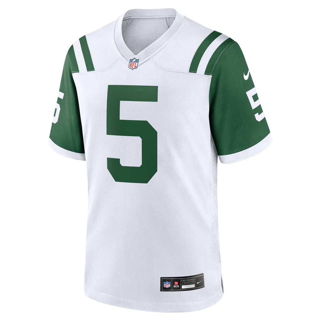 New York Jets Garrett Wilson White Classic Alternate Game Jersey