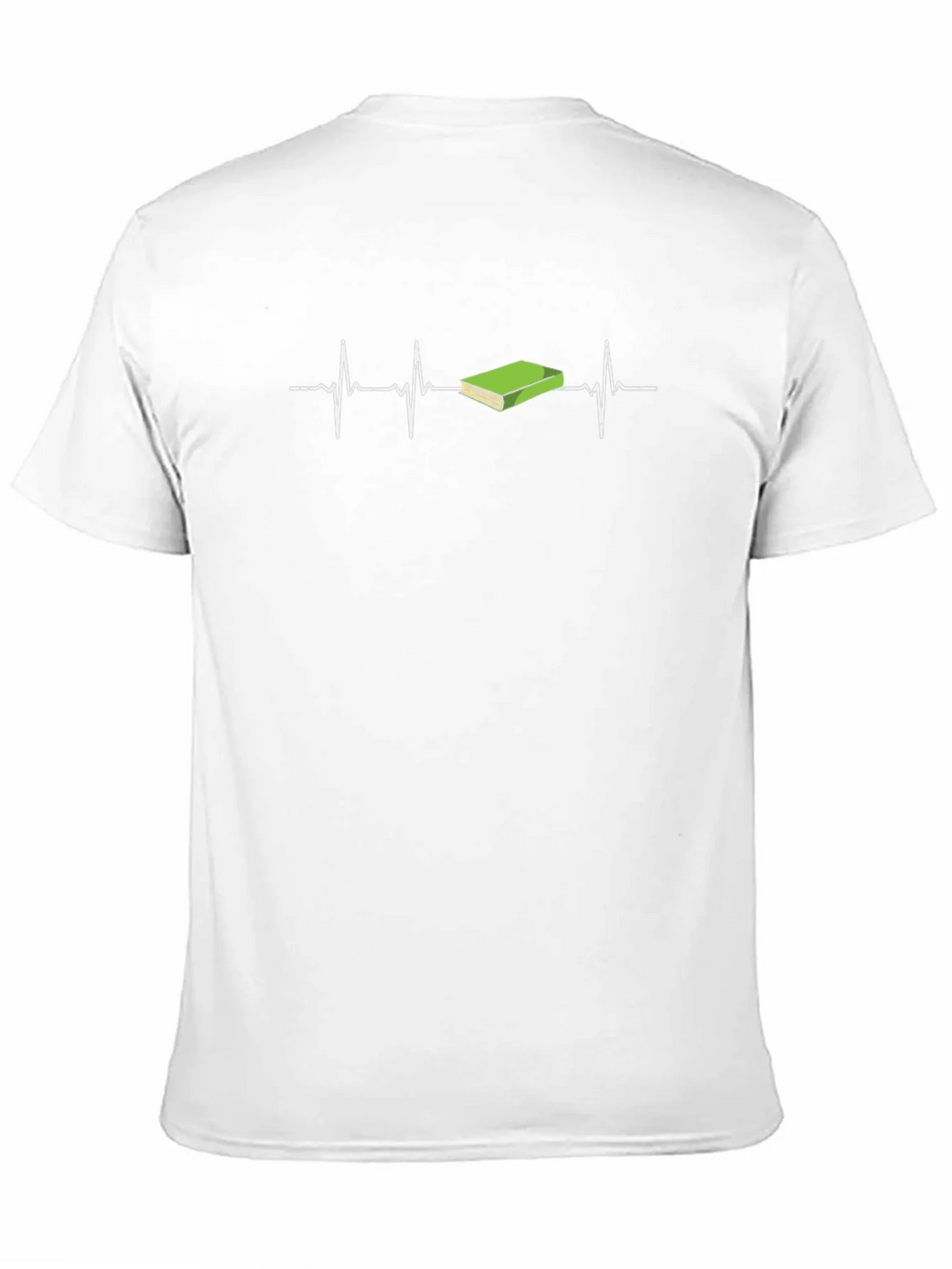 Book Lover Heartbeat T-Shirt - Black