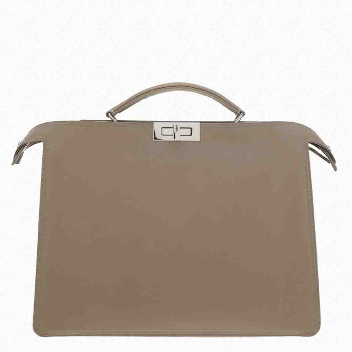 Fendi Beige Peekaboo Iseeu Medium Bag In Nylon Men