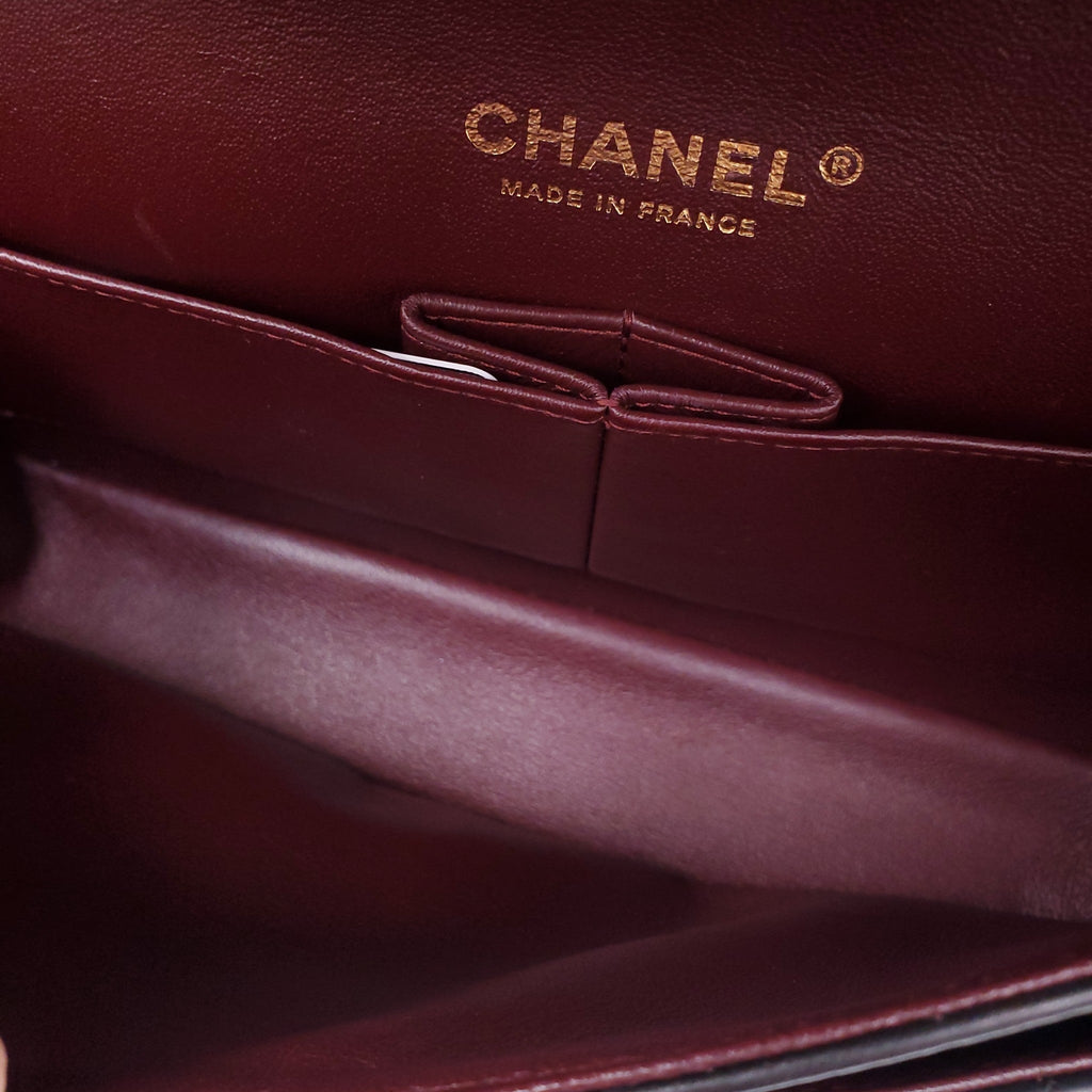 CHANEL MEDIUM BLACK CLASSIC LAMBSKIN DOUBLE FLAP BAG