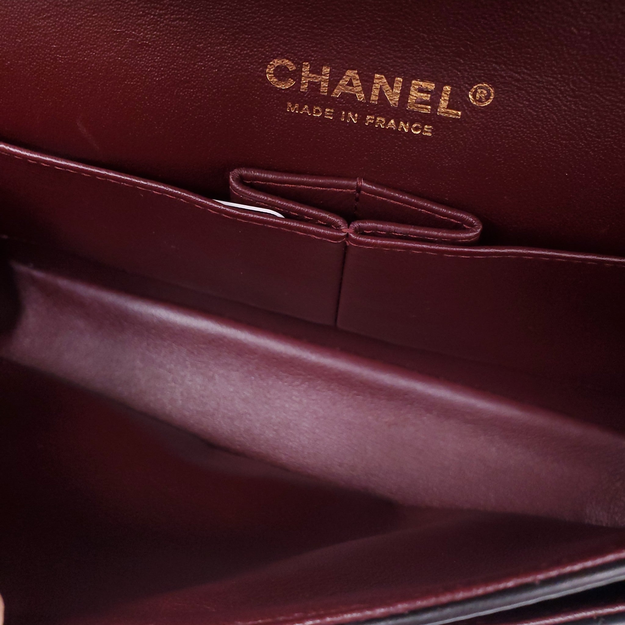 CHANEL MEDIUM BLACK CLASSIC LAMBSKIN DOUBLE FLAP BAG