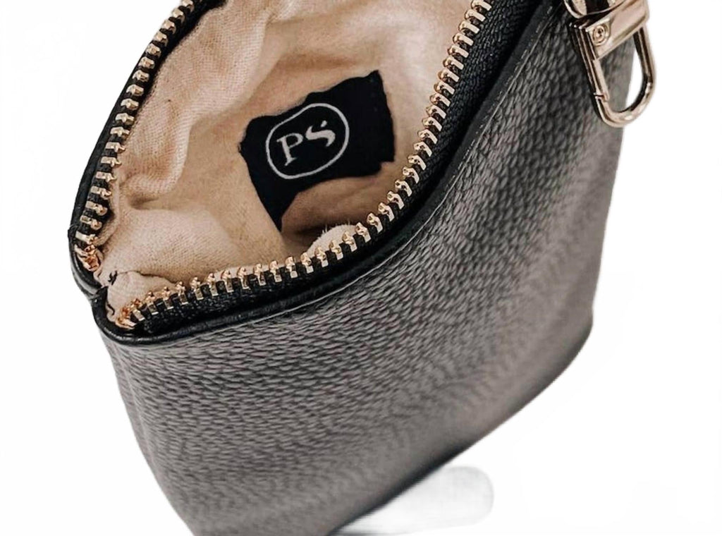 Women's Skyla 2-In-1 Glasses Case Holder In Navy Blue Vegan Leather