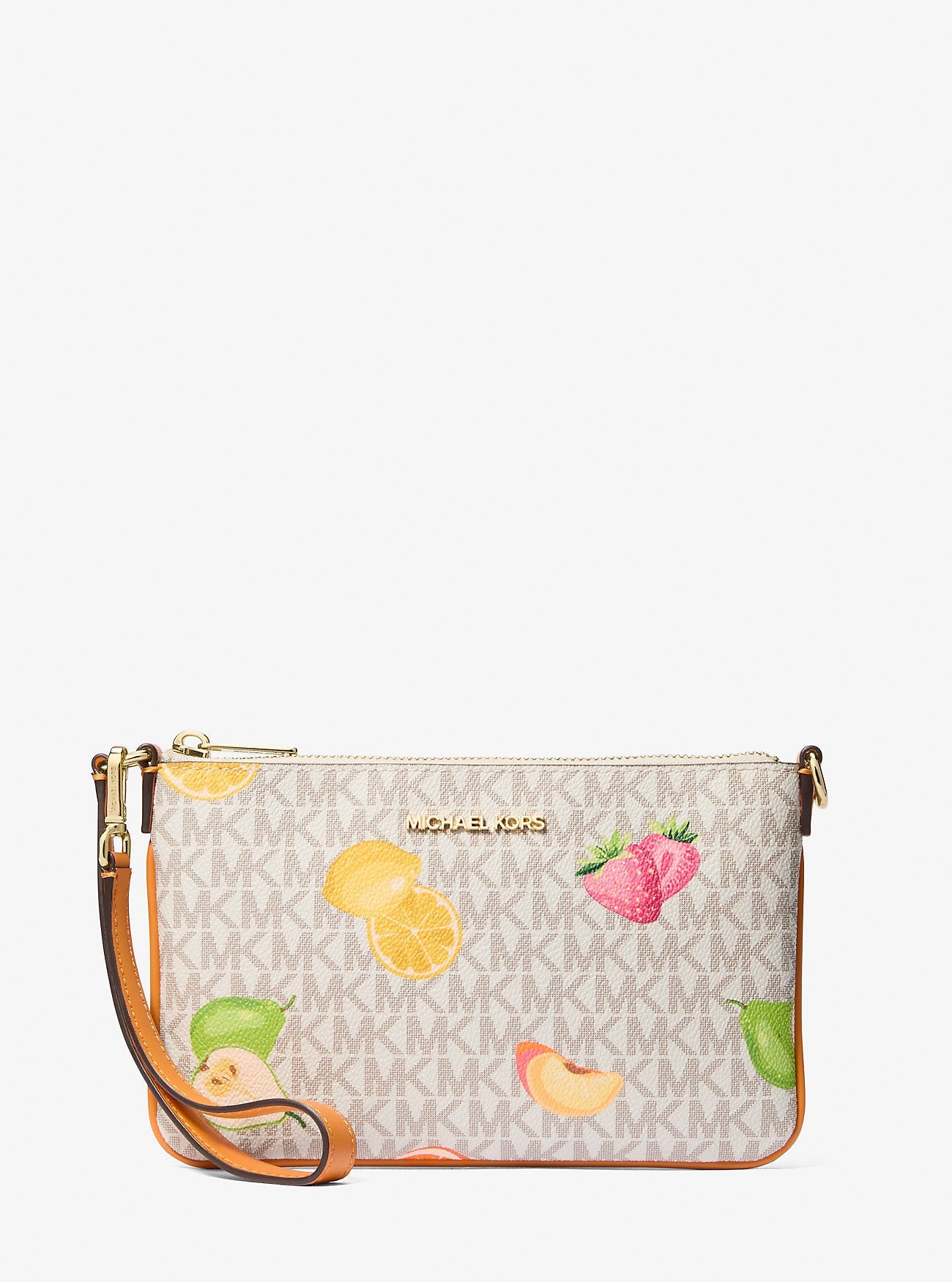 Jet Set Travel Small Printed Signature Logo Wristlet