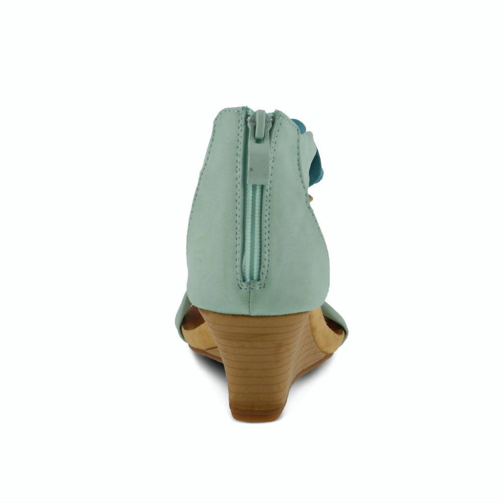 Women's Harlequin Wedge Sandal In Aqua Multi