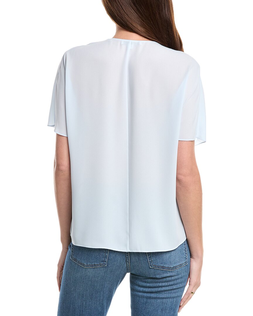 Vince Crepe V-Neck Blouse