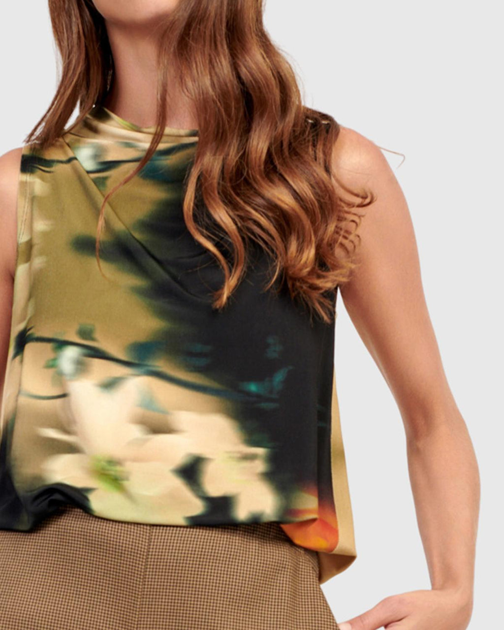 Spritz Sleeveless Top In Floral