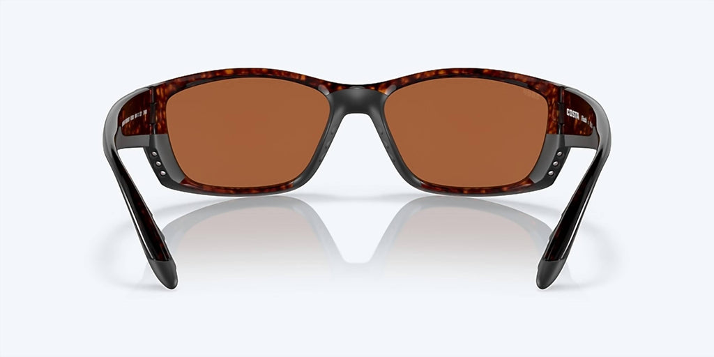 Men's Fisch Reader Rectangular Polarized Sunglasses In Tortoise/green Mirror