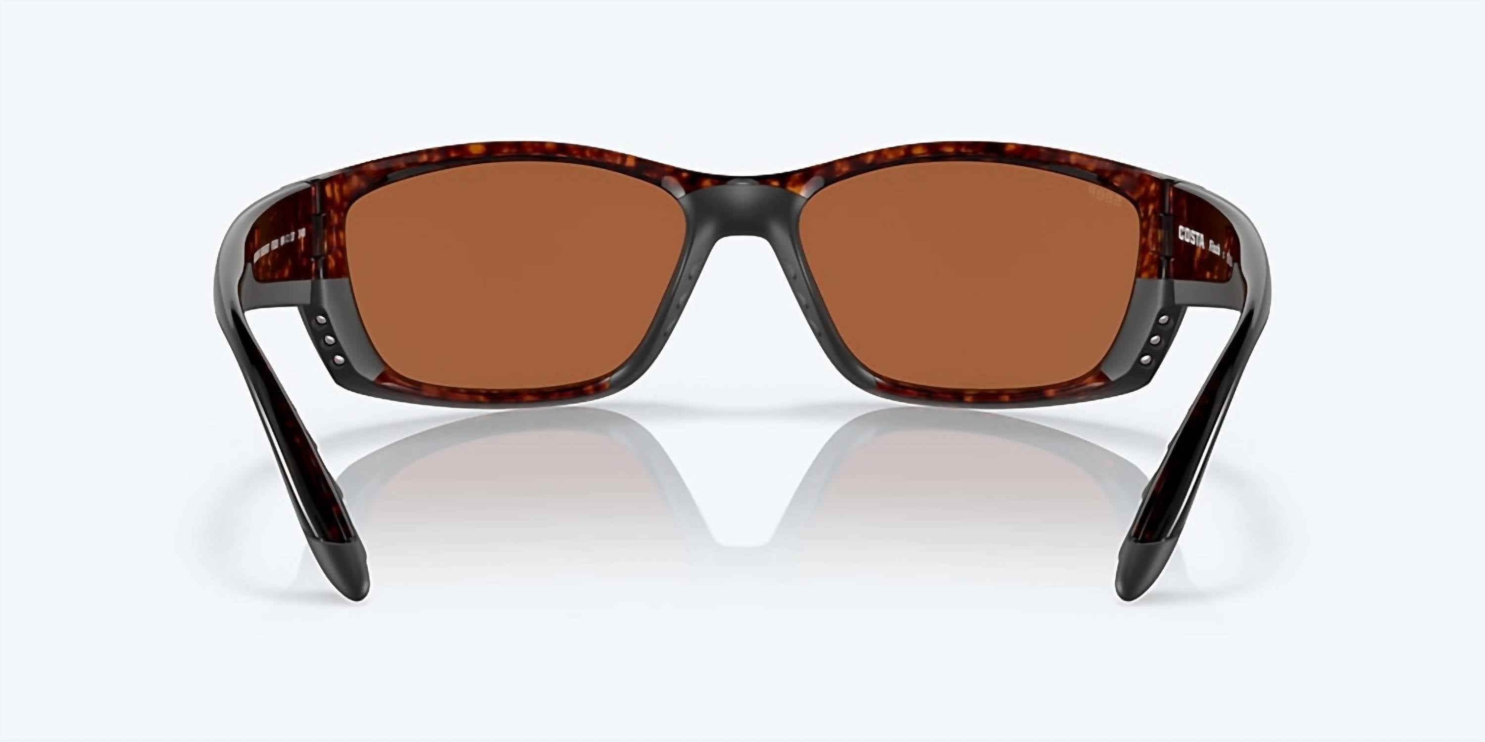 Men's Fisch Reader Rectangular Polarized Sunglasses In Tortoise/green Mirror