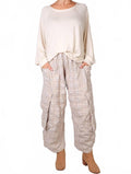 Lycra Baseball Pullover In Cream