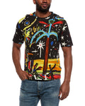 Palm Angels Linen-Blend T-Shirt