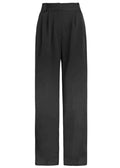 Women's Wide Leg Trousers Pant In Black
