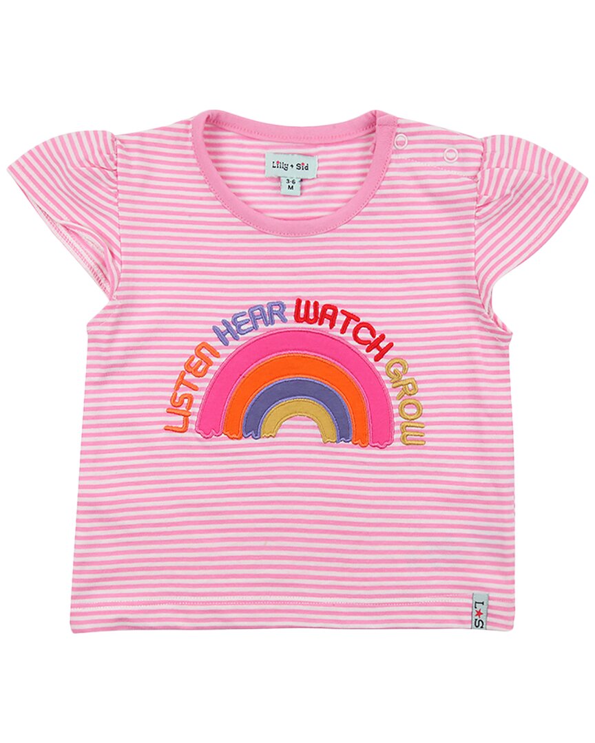 Lilly and Sid Rainbow Top & Chambray Trouser Set