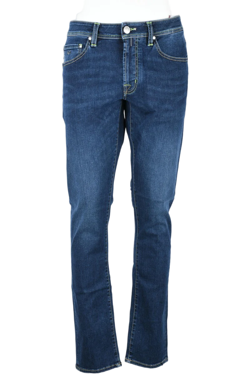 Blue Cotton Pes Elastane Jeans
