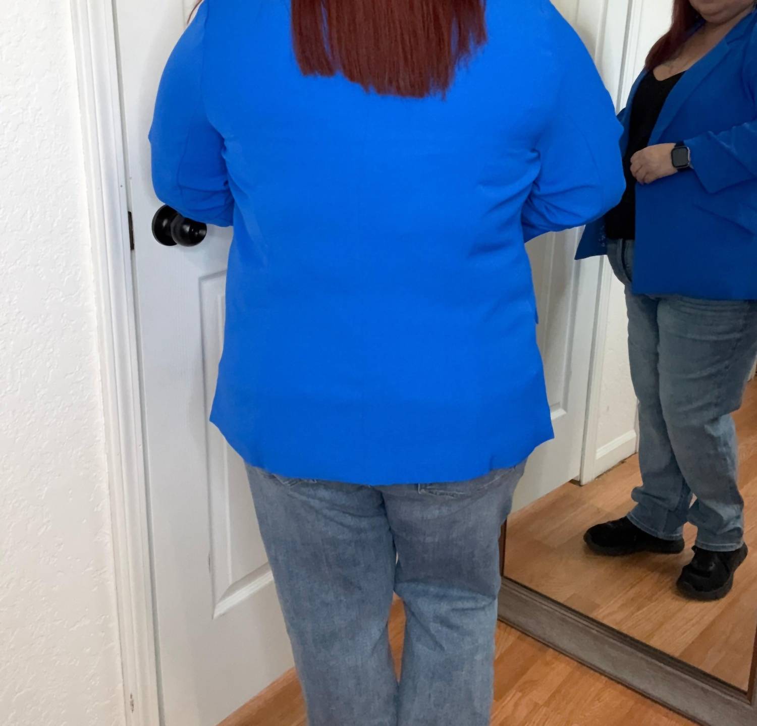 Elexa Layering Blazer In Electric Blue