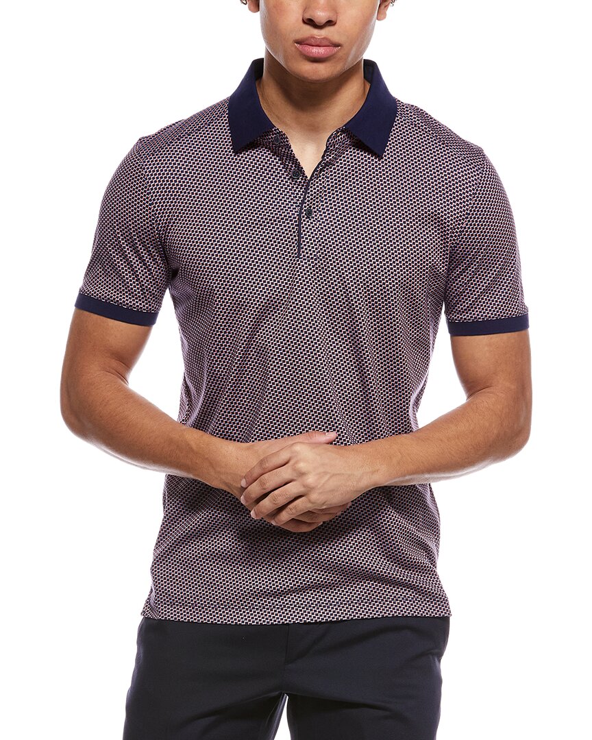 Raffi Mini Geo Print Polo Shirt