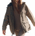 The Headland Raincoat In Shadow Floral