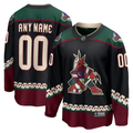 Men's Arizona Coyotes Black 2021/22 Home Breakaway Custom jersey