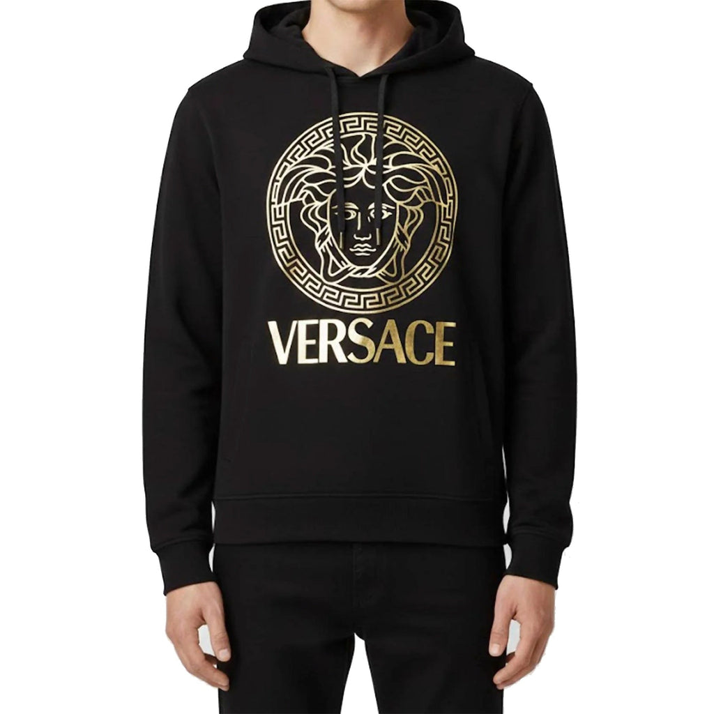 Versace Gold Medusa Logo Hoodie Men
