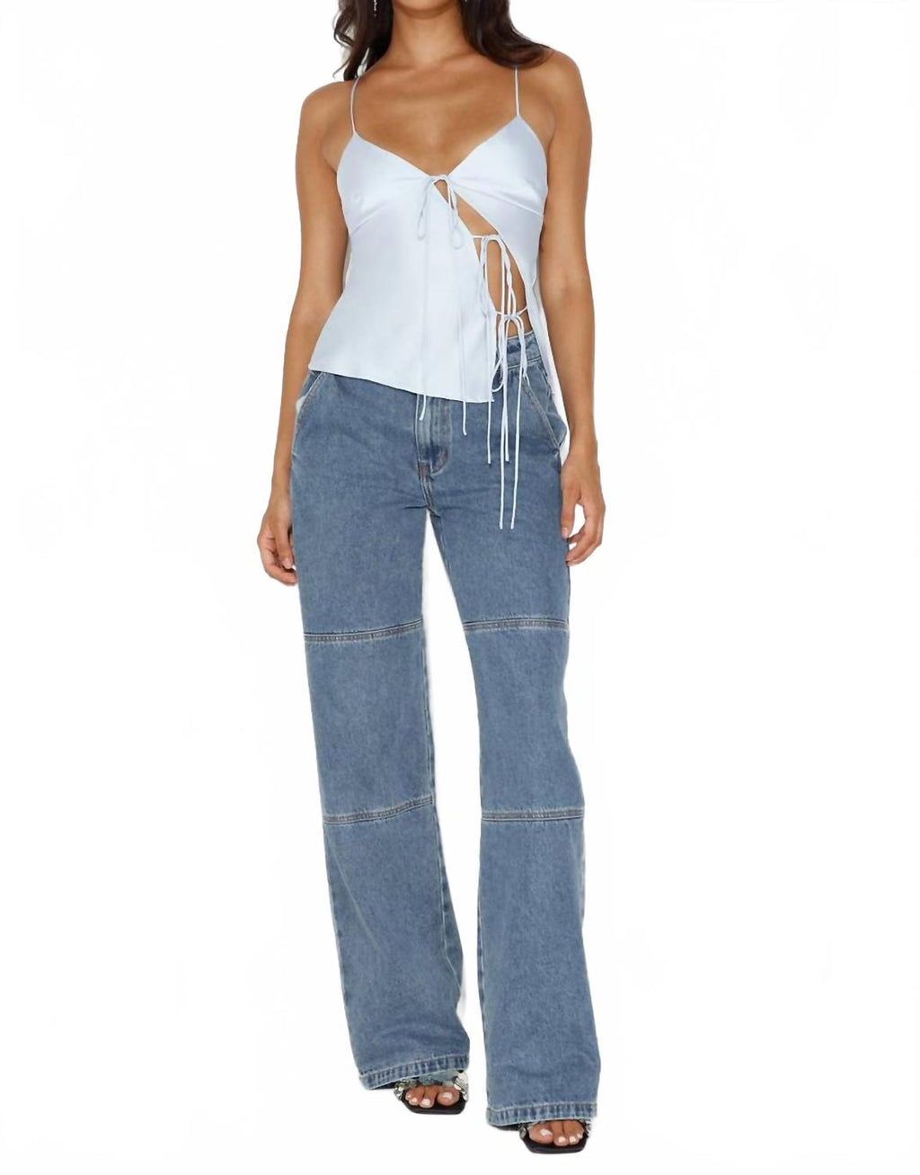 Mariah Cami Top In Pale Blue
