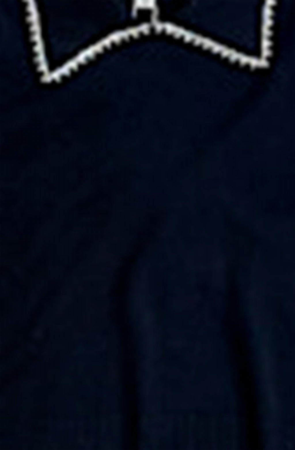 Women's Peter Pan Collar Knit Top In Navy
