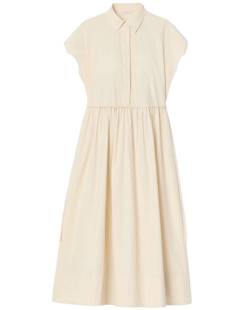 Lafayette 148 New York Plus Gathered Waist Shirtdress