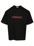 Versace Men T-Shirt With Embroidered Logo