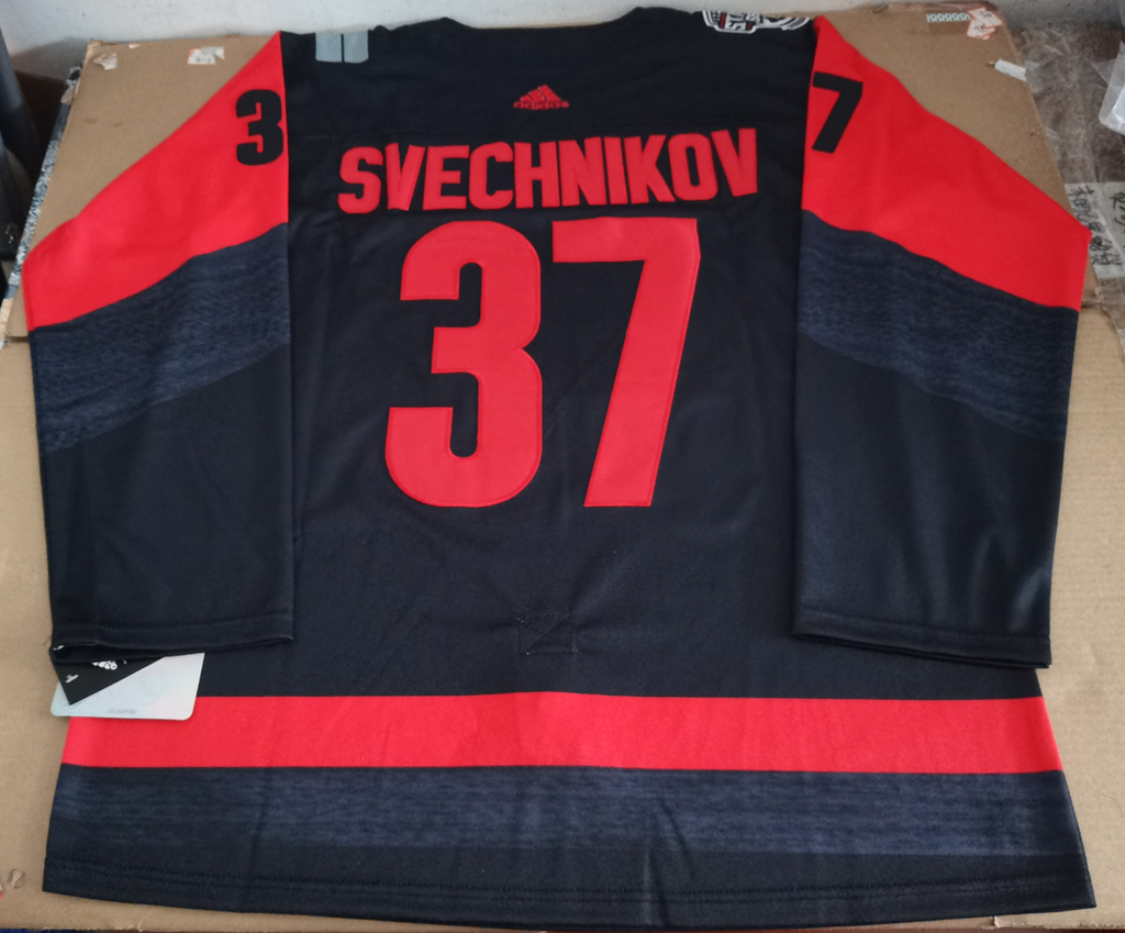 Men's Carolina Hurricanes Andrei Svechnikov #37 Black Player jersey