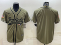 Men's New England Patriots Olive 2022 Salute To Service Limited Blank Jersey1