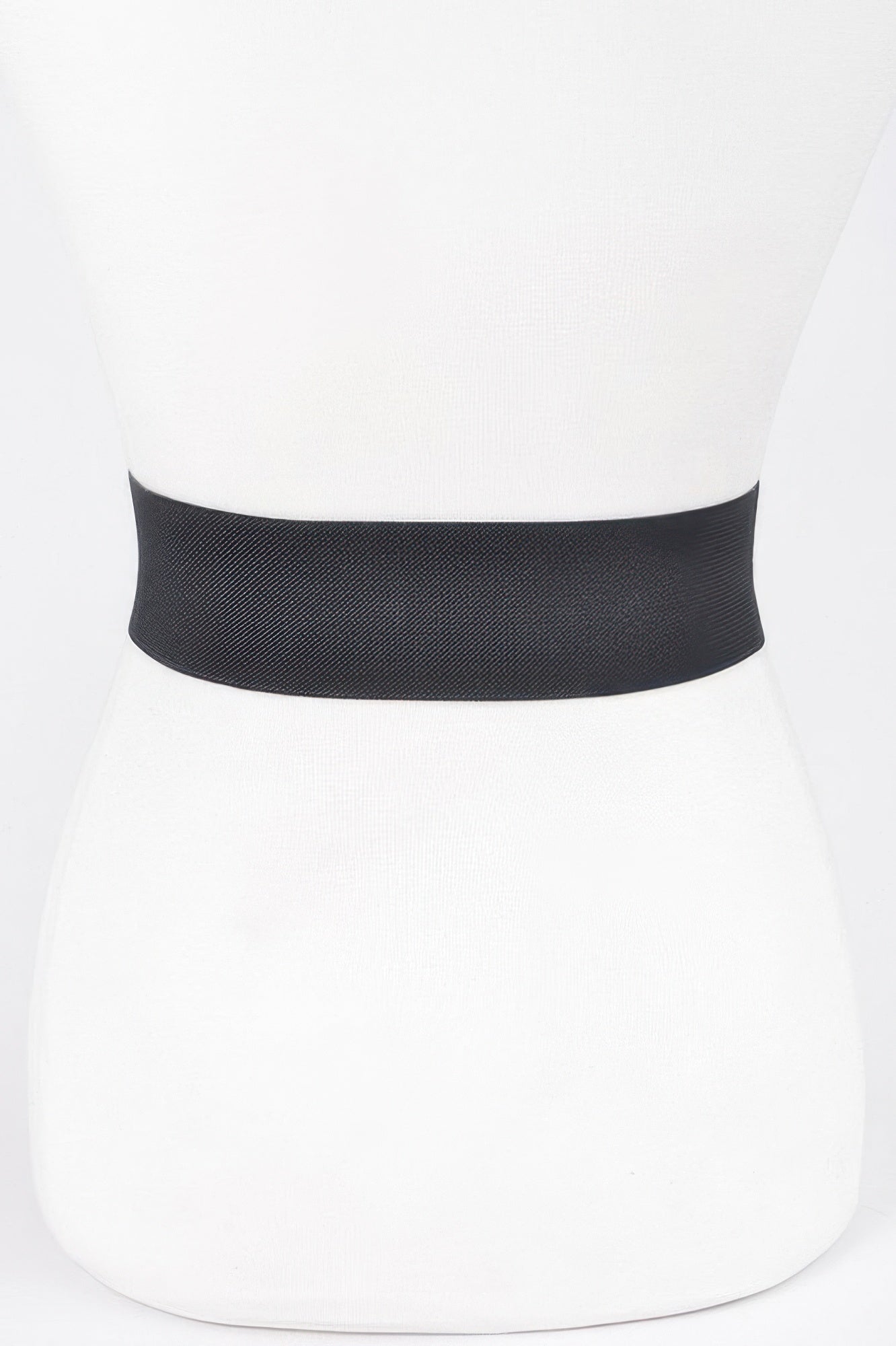 Rhinestone Buckle Plus Size Elastic Belt