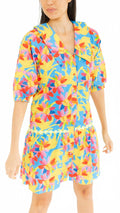 Faye Baywatch Dress In Yellow Multi