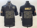 Men's Philadelphia Eagles Saquon Barkley #26 Black Alternate Game Jersey1