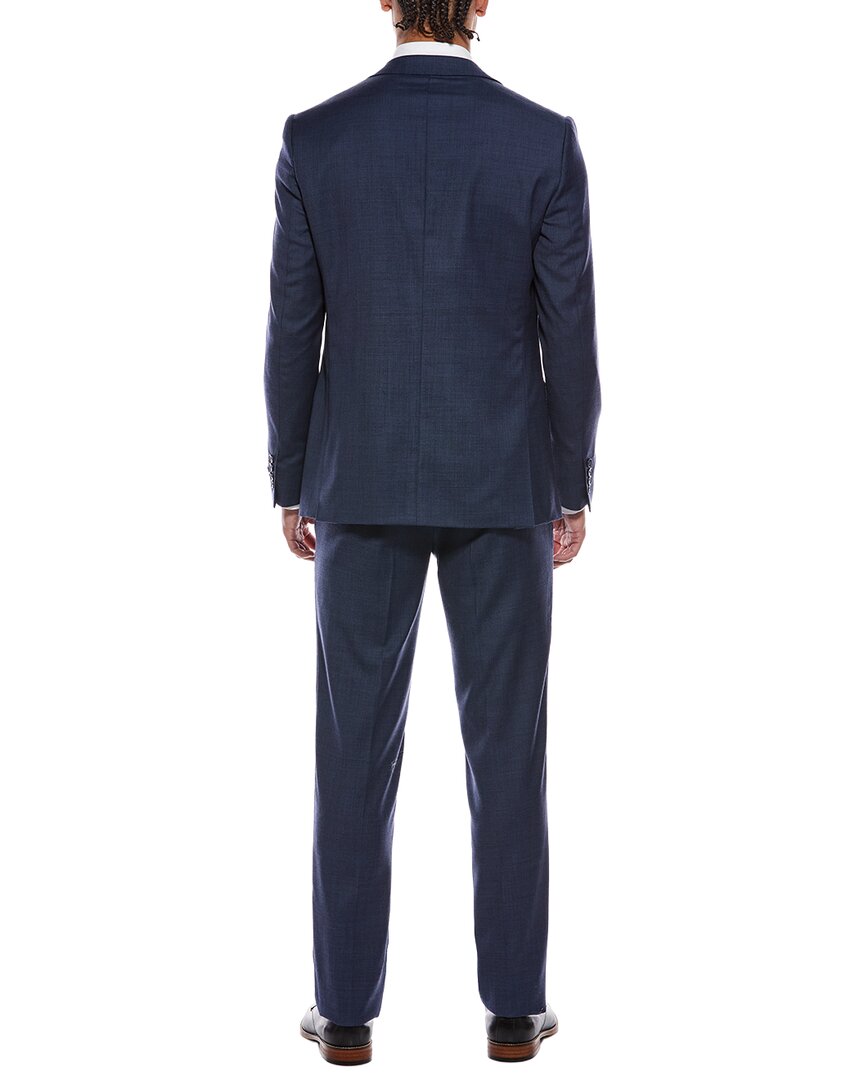 Zanetti 2pc Wool Suit with Flat Front Pant