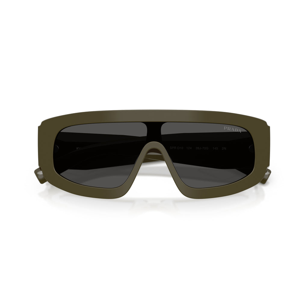 Oversized Rectangular Frame Sunglasses With Triangular Logo Detail