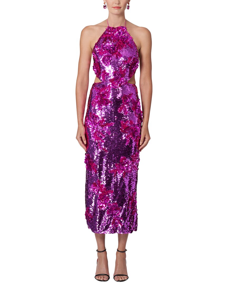 Carolina Herrera Cutout Waist Midi Dress