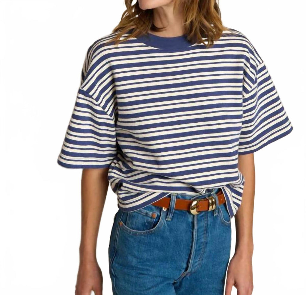 Gio Sweatshirt In Tossed Stripe