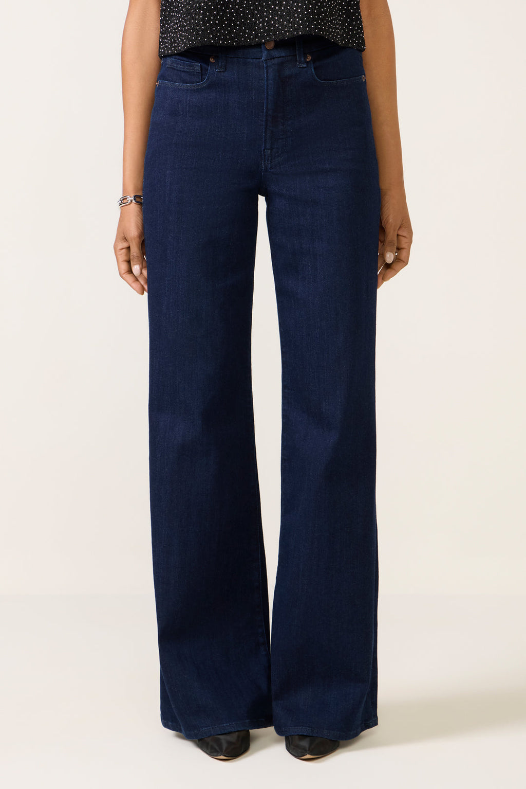 Women's Waist Palazzo Wide Leg Jean