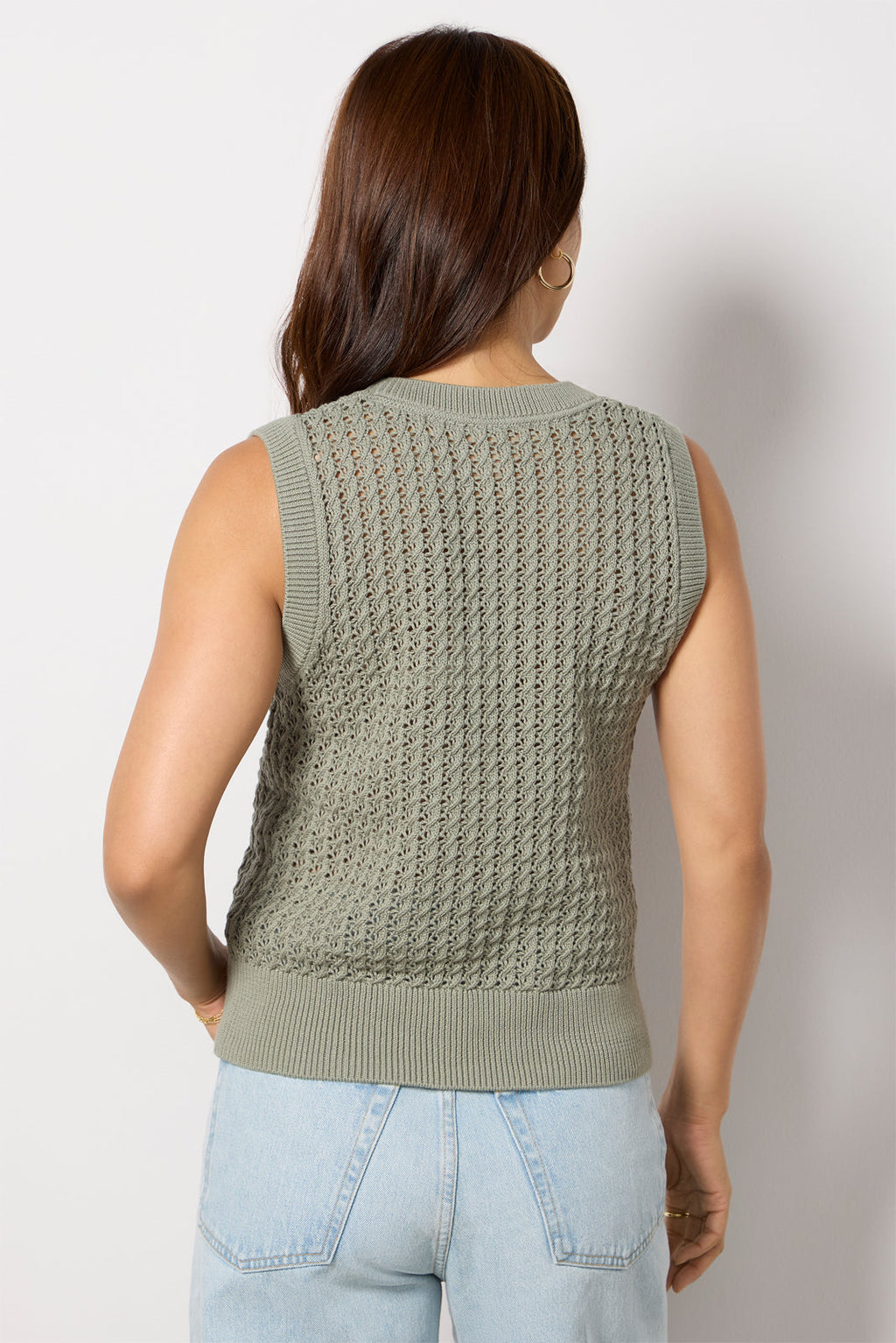 Women's Ferns Open Knit Tank Top